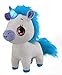 Wish Me Pets - Light Up LED Plush Stuffed Animals - Blue and White Tinks Unicorn with Glowing Horn