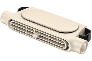 GENERIC Car Fan Car Seat Fan with 3 Speeds, USB Powered Fan for Car, Car Fans That Blow Cold Air, Car Fans for Backseat for Kids Car Exhaust Fan, Car Ac for Sedan SUV/Jeep/Truck (Beige)