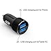 Lumsing Bluetooth 4.0 in Car Kit Adapter Hands-Free Wireless Calling Streaming Dongle LCD FM Transmitter +10W USB Charger + Mounts (Microphone)