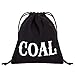 Hallmark Christmas Gift Card Holder Coal (Black Fabric Bag) Small Reusable Sack for Stocking Stuffers, Gift Baskets and More (5BCM1913)