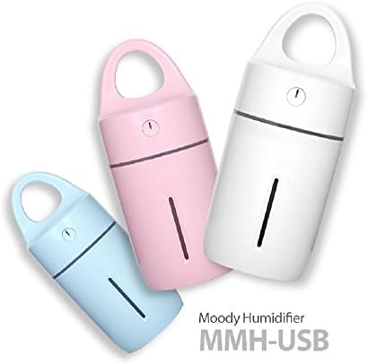 Moody MMH-USB Ultrasonic Mini Humidifier Abundant Humidity and Mood Light - Table, Car - Blue