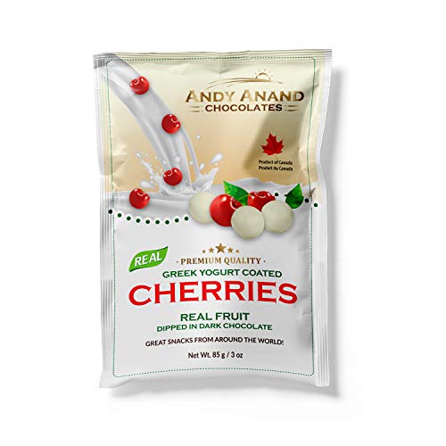 Andy Anand Chocolates Premium California Greek Yogurt Coated Cherries, All Natural, Made from Natural Ingredients- (Pack of 2- 3oz). - Thumbnail 6