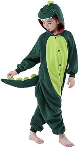 Homewear Children’s Pajamas Sleeping Wear Animal Onesie Cosplay Costume (125#, Dinasour)
