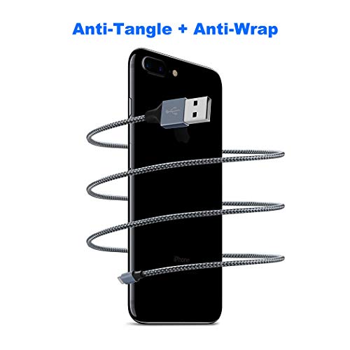Cell Phone Charger 5Pack 3FT 3FT 3FT 3FT 3FT Nylon Braided USB Charging & Syncing Cable