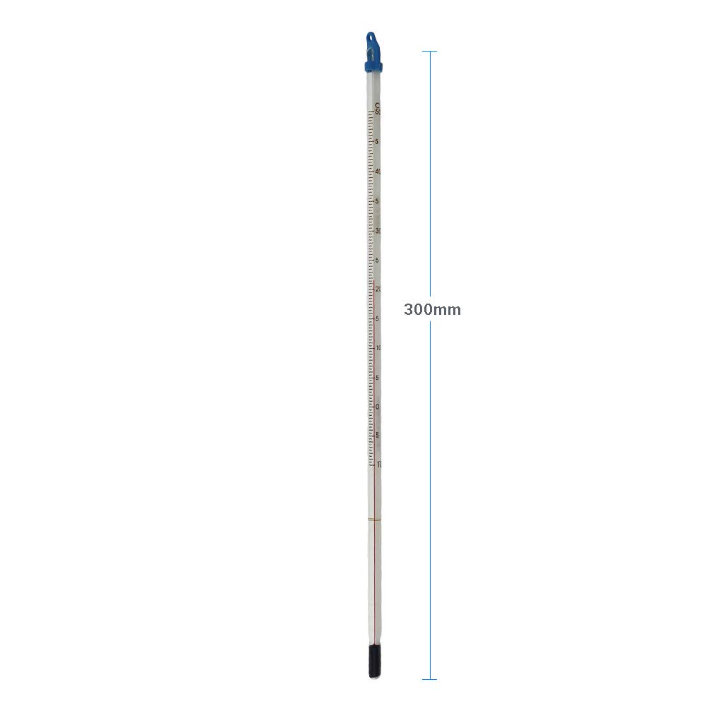 Glass Thermometer -10 to +50C 300 mm for Measuring Water Liquid Home Brew Wine and Beer or for Laboratory Lab Scientific Use - Image 4