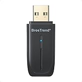 BrosTrend 2-in-1 USB Bluetooth WiFi 6 Adapter for PC Desktop Laptop, AX900 + Bluetooth 5.4, Mini USB WiFi Adapter Dual Band 5