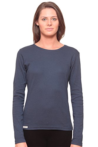 Acadia Women's Organic Cotton Fair Trade Long Sleeve - Navy S