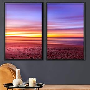 signwin 2 Piece Framed Canvas Wall Art Skyline...