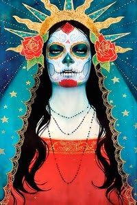 El Dia De Los Muertos VI CANVAS or PRINT WALL ART