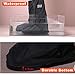 Black Waterproof Rain Boot Shoe Cover with reflector for camping, hiking, travel, rain days, winter, outdoor (L-Black)