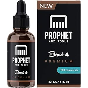 Beard Oil and Comb Set – Revolutionary Formula Moisturizes,...