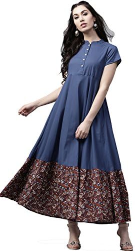 Indian Women Designer Kurta Kurti Bollywood Tunic Ethnic Pakistani Top Crepe Kurtis Dress Tunics Cotton Tops Blouse Style Long Silk (XXL)