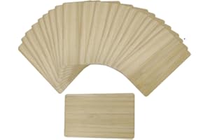 Thegreen NTAG216 NFC Blank Bamboo 868 Bytes Cards (Pack of 20) Work with All NFC app, for All NFC-Enabled Smartphones and Devices (Bamboo)