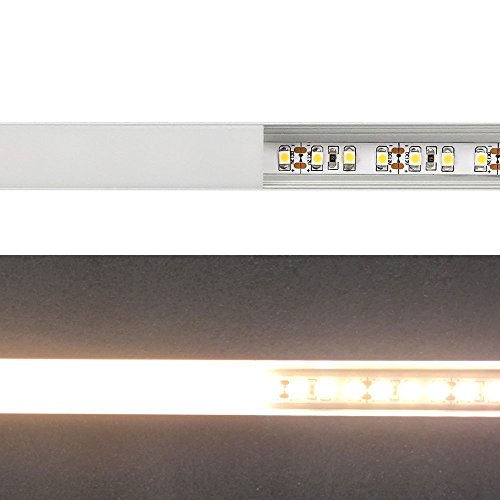 LightingWill 5-Pack 3.3ft/1M 9x17mm Silver U-Shape Internal Width 12mm LED Aluminum Channel System with Cover, End Caps and Mounting Clips Aluminum Profile for LED Strip Light Installations-U02S5 - Thumbnail 5