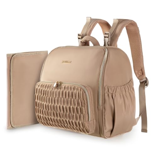 Marscamd Diaper Bag Backpack Camel
