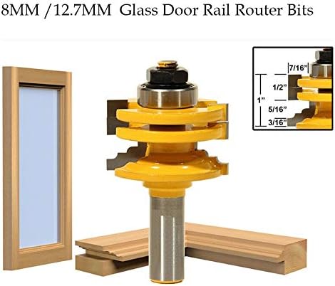 Best Quality - Milling Cutter - Glass Door Trimming Router Bit Wood Engraving Cutting Tool woodworking Groove Tenon Milling Cutter 80505 - by tto - 1 PCs