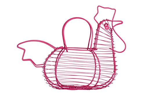 PremierHousewares 509384 Cockerel Egg Holder - Hot Pink H26 x W33 x D18cm