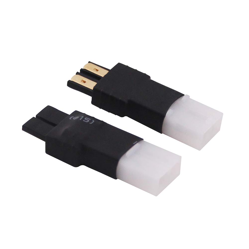 OliYin 2pcs Male TRX to Female Big Tamiya Adapter Connector for Battery Charger(Pack of 2)