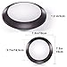 SOLLA 7.5 Inch Flush Mount Ceiling Light Fixture, Dimmable, 950LM High Brightness, 15W (90W Equiv.), Warm White, 3000K, Bronze Finish, Ultra-Thin LED Disk Light with ETL FCC Listed