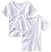 Spasilk Unisex-Baby Newborn Short Sleeve Side Snap Tees, 2 Pack, 3-9 Months - White Snap Tees