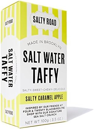 Salty Road Gourmet Saltwater Salted Caramel Apple Taffy 3.5 oz Box