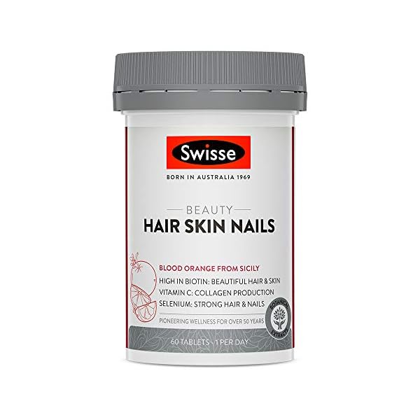 Swisse-Beauty-Hair-Skin-Nails-Tablets-Supports-Collagen-Production-Vegan-Supplement-60-Tablets Swisse Beauty Hair, Skin & Nails Tablets | Supports Collagen Production | Vegan Supplement | 60 Tablets