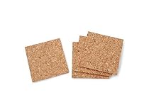 Darice 1098-81 4 Piece Square Cork Tile