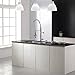 Kraus Single Handle Pull Down Kitchen Faucet Commercial Style Pre-rinse in Stainless Steel