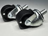 Floor Jack Casters (Black - 2 Pcs) for