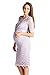 LaClef Women's Floral Lace Baby Shower Knee Length Maternity Dress