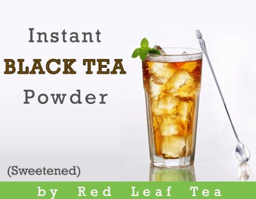 RedLeafTea, Instant Black Tea (16oz) – – All Natural Ingredients – Lightly Sweetened