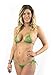 Lena Style Women's Green Sheer Micro Bikini G String Swimsuit Extreme