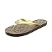 Michael Michael Kors Women's MK Flip Flop Gold Jet Set Logo Print Sandal 8 M