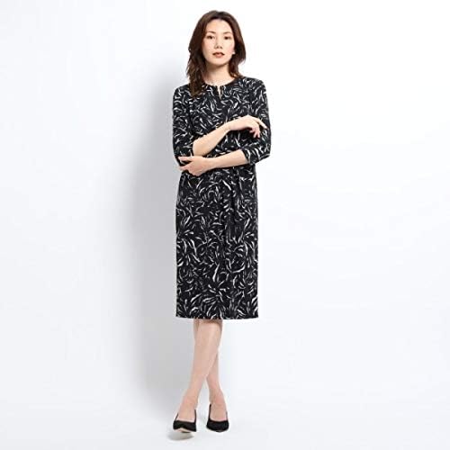 Amazon クード シャンス Coup De Chance 洗える 七分袖ジャージワンピース ブラック 119 36 S ワンピース チュニック 通販