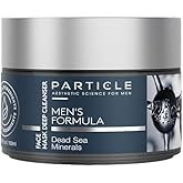 Particle Mineral Face Mask for Men, Hydrating and Deep Cleansing Clay with Charcoal, Aloe Vera, Panthenol & Dead Sea Minerals, Men's Cleanser, Refreshing Weekly Skin Care Routine, 3.38 FL OZ