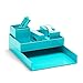 Poppin All Set, 12-Piece Desk Collection Set, Aqua