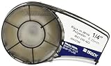 Brady M21-250-423 Cartridge, B423 Permanent Polyester Material, 0.25" W x 21' L, Black on White