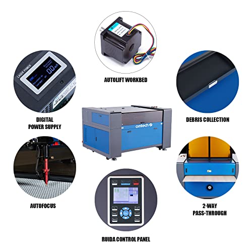 OMTech 100W CO2 Laser Engraver, 100W Laser Cutter and Engraver Machine
