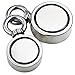 Double Sided Neodymium Fishing Magnet, Combined 660lbs(300KG) Pulling Force, Super Strong Fishing Magnet, Diameter 2.36inch (60mm), Perfect for Retrieving in River and Magnetic Fishing