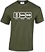 EatSleepTee Men's Eat Sleep Jeep T-Shirt X-Large Military Green