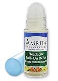 Headache Roll-On Relief (Natural Painkiller) with Essential Oils of Peppermint, Yellow Birch, and Sweet Lavandin - Organic Lotion Base - SIZE: 30ML