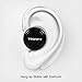 Tronfy iWork Mini 4.0 Wireless Bluetooth Earbud Headset with Mic for iPhone 7, 6, 6 Plus, 5, 5S, 5C, Android Smart Phone - Black