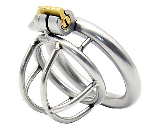 New Steel stainless male chastity device penis cage penis ring small cock sex toys A231-1 (cage with 50mm ring)