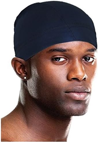 Titan ClassicSpandex Dome Cap Navy #11161