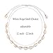 Natural Cowrie Shell Necklace Handmade Adjustable Summer Boho Hawaii Beach Seashell Choker for Women Girls Kids