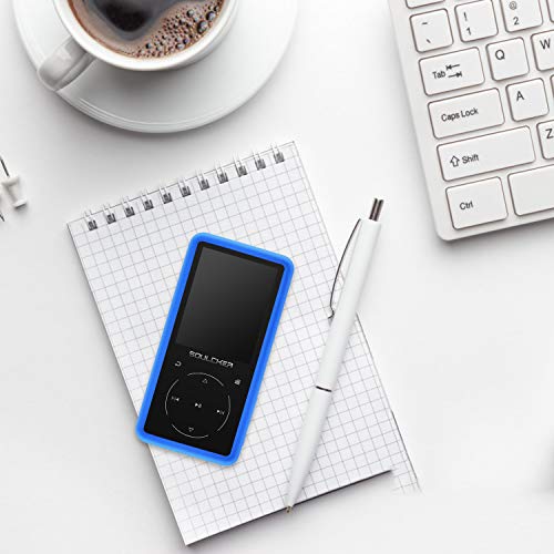 Fromsky Case for Soulcker D16 MP3 Player, Silicone Protective Cover Case with Tempered Glass Screen Film Screen Protector (Blue) - Thumbnail 5