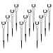 EcoCity Solar Lights Outdoor Garden Light Landscape / Pathway Lights Stainless Steel-12 Pack