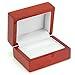 Geff House Cherry Wood Double Ring Jewelry Gift Box
