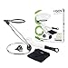 NEW! VOOV Contemporary Premium Decanter Cleaning Set with Drying Stand, Cleaning Beads, Cleaning Brush and Microfiber Drying Cloth (Black, 4 Piece Foldable)