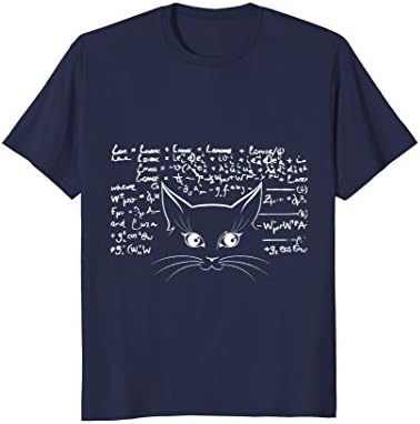 Mens Schrodingers Cat Science Geek Physics T-Shirt Large Navy